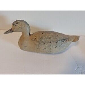 Vintage 1956 fairfax feater-lite stm-55 J.S. MCGUIRE 14" hen mallord duck decoy